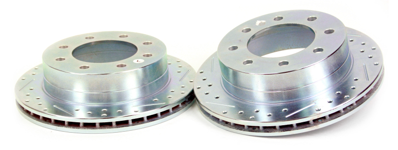 Ford F-350 Super Duty Harley Davidson Edition Brake Rotors (2) - Rear - Baer Brakes - Claw Performance Rotors - Slot & Drilled - Zinc-Plated Finish - `05-`12